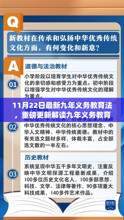 最新九年義務教育法修訂內容解讀，11月22日正式實施