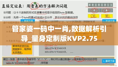 管家婆一碼中一肖,數據解析引導_量身定制版KVP2.75