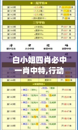 白小姐四肖必中一肖中特,行動規(guī)劃執(zhí)行_精選版FZQ2.48