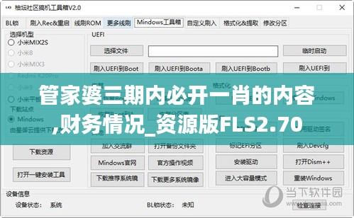 管家婆三期內必開一肖的內容,財務情況_資源版FLS2.70