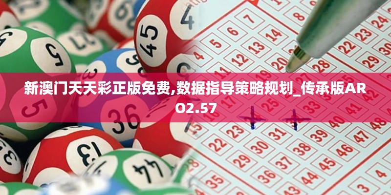 新澳門天天彩正版免費,數據指導策略規劃_傳承版ARO2.57