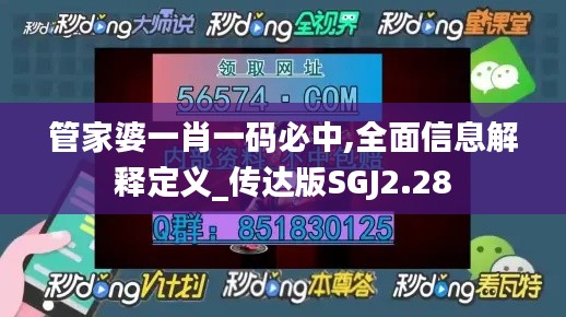 管家婆一肖一碼必中,全面信息解釋定義_傳達版SGJ2.28