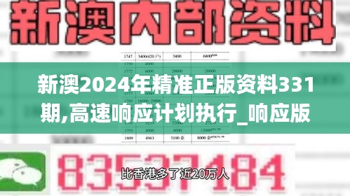 新澳2024年精準正版資料331期,高速響應計劃執行_響應版QDL11.49