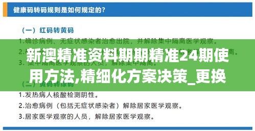 新澳精準資料期期精準24期使用方法,精細化方案決策_更換版YYE2.77