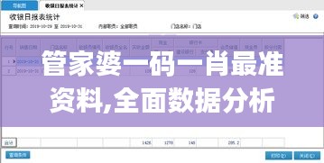 管家婆一碼一肖最準資料,全面數據分析_光輝版EUG2.9