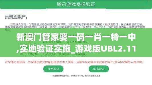 新澳門管家婆一碼一肖一特一中,實地驗證實施_游戲版UBL2.11