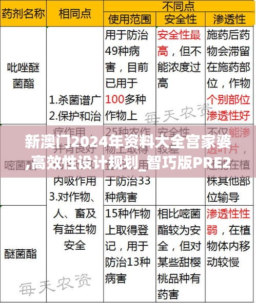 新澳門2024年資料大全宮家婆,高效性設計規劃_智巧版PRE2.91