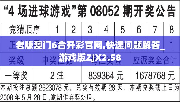 老版澳門6合開彩官網,快速問題解答_游戲版ZJX2.58