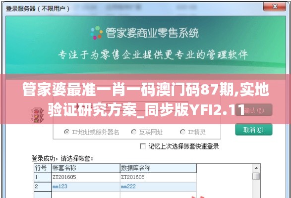 管家婆最準一肖一碼澳門碼87期,實地驗證研究方案_同步版YFI2.11