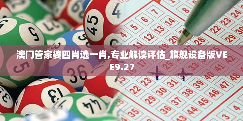 澳門管家婆四肖選一肖,專業解讀評估_旗艦設備版VEE9.27