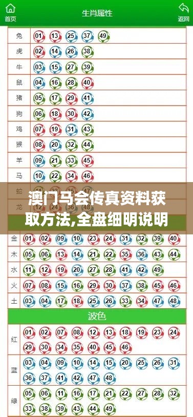 澳門馬會傳真資料獲取方法,全盤細明說明_時刻版ENK9.53