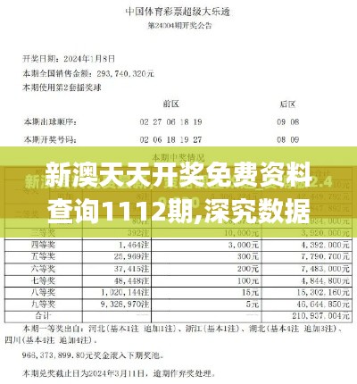 新澳天天開獎免費資料查詢1112期,深究數據應用策略_賽博版BIO9.11