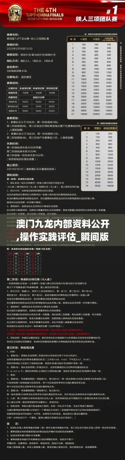 澳門九龍內部資料公開,操作實踐評估_瞬間版FQL9.7