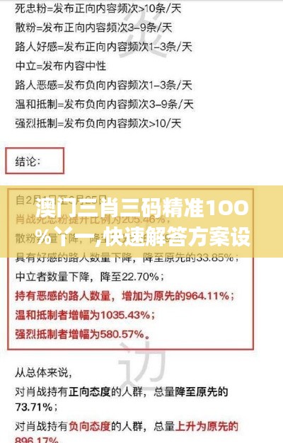 澳門三肖三碼精準1OO%丫一,快速解答方案設計_智能版DEN9.99