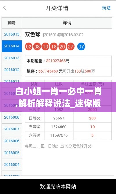 白小姐一肖一必中一肖,解析解釋說法_迷你版TAY9.2