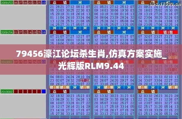 79456濠江論壇殺生肖,仿真方案實(shí)施_光輝版RLM9.44