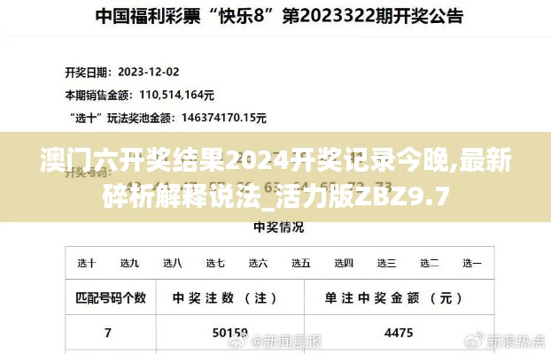 澳門六開獎結果2024開獎記錄今晚,最新碎析解釋說法_活力版ZBZ9.7