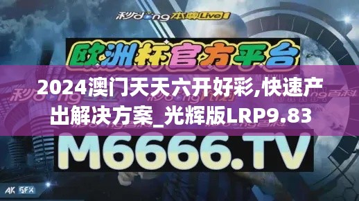 2024澳門天天六開好彩,快速產出解決方案_光輝版LRP9.83