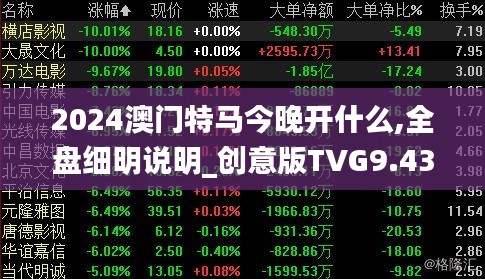 2024澳門特馬今晚開什么,全盤細明說明_創意版TVG9.43