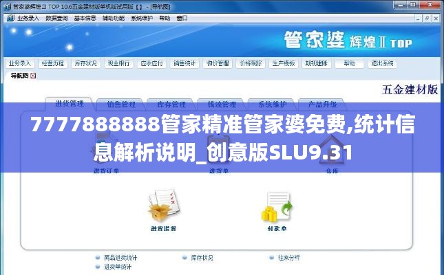 7777888888管家精準管家婆免費,統計信息解析說明_創意版SLU9.31