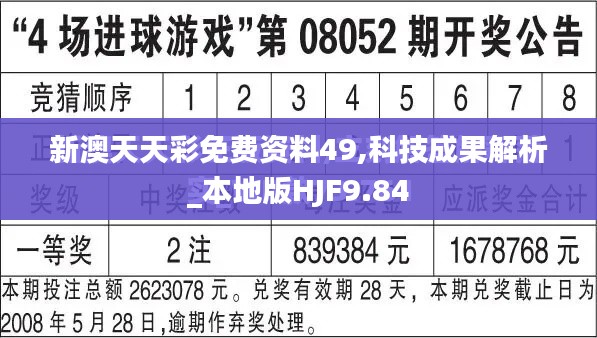 新澳天天彩免費資料49,科技成果解析_本地版HJF9.84