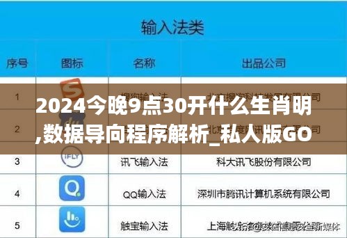 2024今晚9點30開什么生肖明,數據導向程序解析_私人版GOV9.9