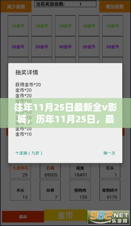 光影世界的璀璨瞬間，歷年11月25日最新全V影城回顧