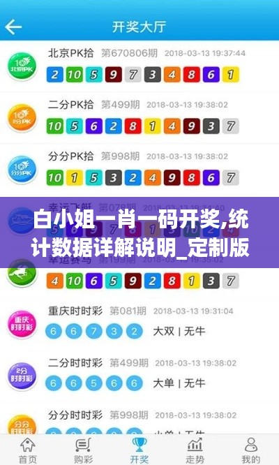 白小姐一肖一碼開獎,統計數據詳解說明_定制版CXQ9.31