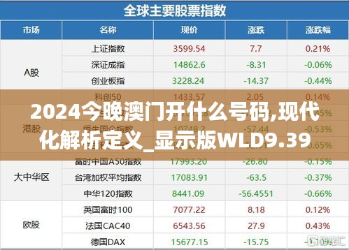 2024今晚澳門開什么號碼,現代化解析定義_顯示版WLD9.39