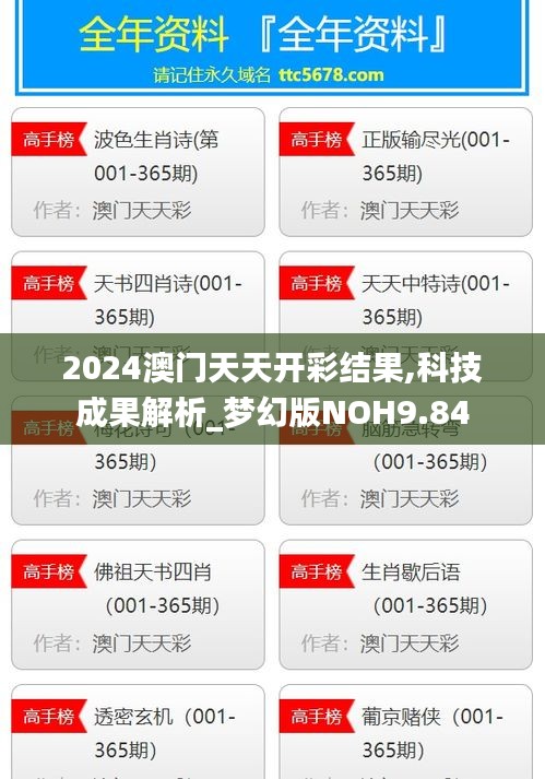 2024澳門天天開彩結(jié)果,科技成果解析_夢幻版NOH9.84