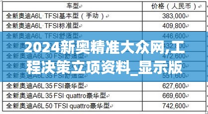 2024新奧精準大眾網,工程決策立項資料_顯示版EHV9.72