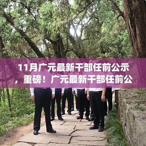 廣元市最新干部任前公示揭曉，11月新篇章開啟重磅人事變動