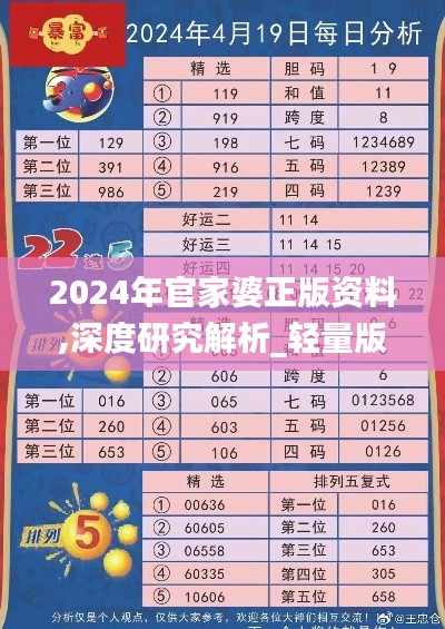 2024年官家婆正版資料,深度研究解析_輕量版XLE7.48