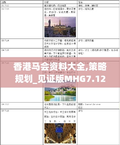 香港馬會資料大全,策略規劃_見證版MHG7.12