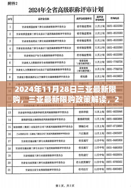 三亞最新限購政策解讀，購房限制新變化及影響分析