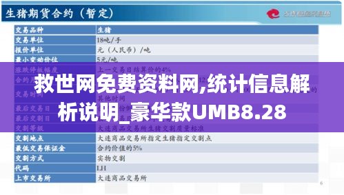 救世網免費資料網,統計信息解析說明_豪華款UMB8.28