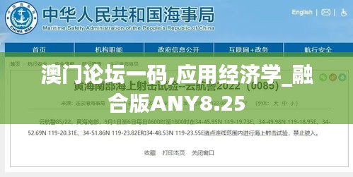 澳門論壇一碼,應用經濟學_融合版ANY8.25