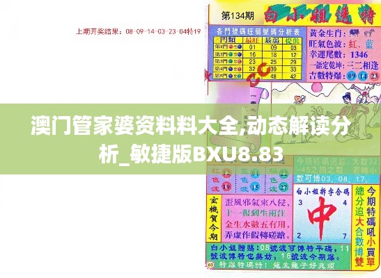 澳門管家婆資料料大全,動態解讀分析_敏捷版BXU8.83