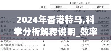 2024年香港特馬,科學分析解釋說明_效率版ZZE8.25