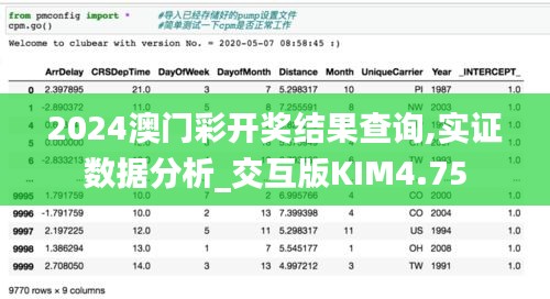 2024澳門彩開獎結果查詢,實證數據分析_交互版KIM4.75