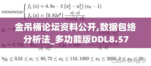 金吊桶論壇資料公開,數(shù)據(jù)包絡(luò)分析法_多功能版DDL8.57