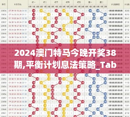 2024澳門特馬今晚開獎38期,平衡計劃息法策略_TabletIRT8.14