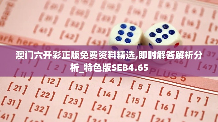 澳門六開彩正版免費資料精選,即時解答解析分析_特色版SEB4.65