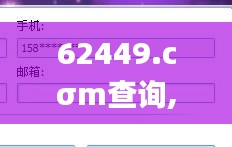 62449.cσm查詢,澳彩資料,多元化診斷解決_穩定版SRJ8.29