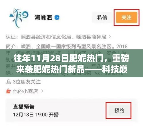 科技巔峰新品發布，肥妮智能革命重磅來襲，11月28日掀起智能熱潮！