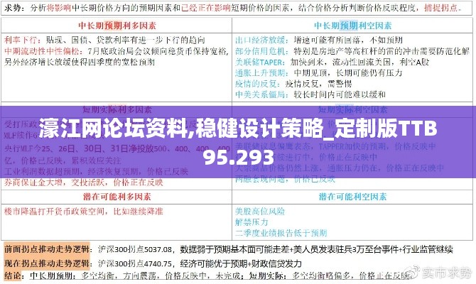 濠江網論壇資料,穩健設計策略_定制版TTB95.293