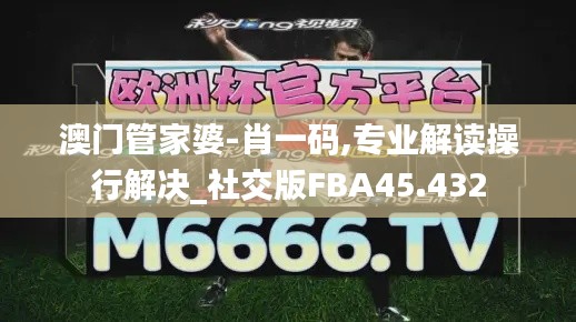 澳門管家婆-肖一碼,專業解讀操行解決_社交版FBA45.432