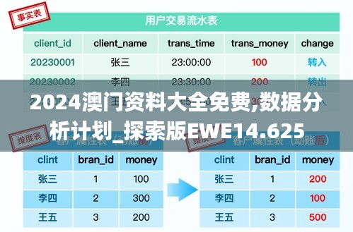 2024澳門資料大全免費,數據分析計劃_探索版EWE14.625