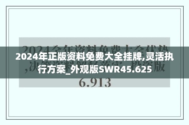 2024年正版資料免費(fèi)大全掛牌,靈活執(zhí)行方案_外觀版SWR45.625