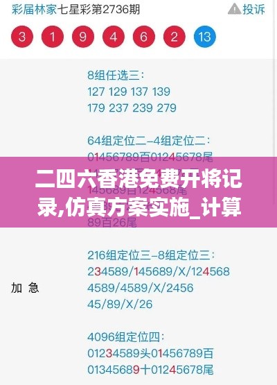 二四六香港免費開將記錄,仿真方案實施_計算能力版AYG14.447